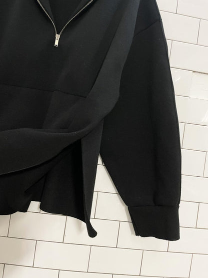 zara oversized 1/4 zip fleece sweatshirt - good market thrift store