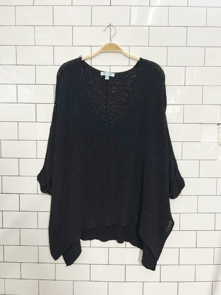 she+sky crochet oversized summer knit - good market thrift store