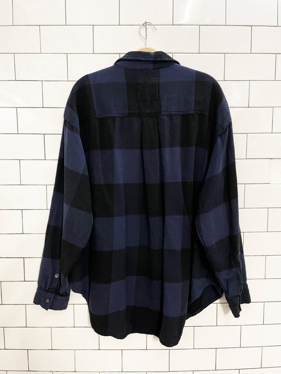 aerie anytime fave oversized flannel shirt - good market thrift store