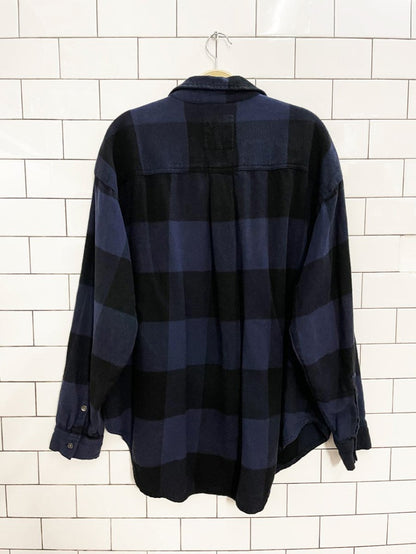 aerie anytime fave oversized flannel shirt - good market thrift store