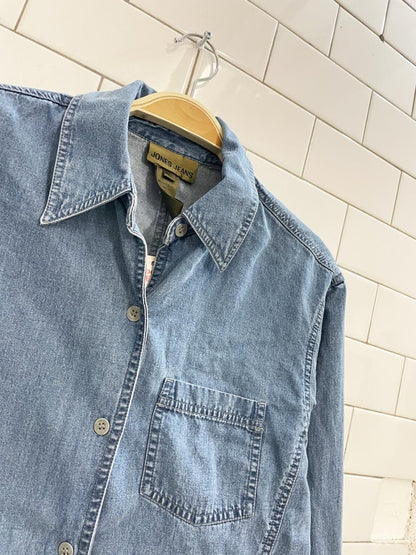 vintage 00s jones NY jeans denim shirt - good market thrift store