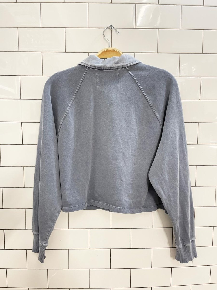 calvin klein cropped polo sweatshirt - good market thrift store