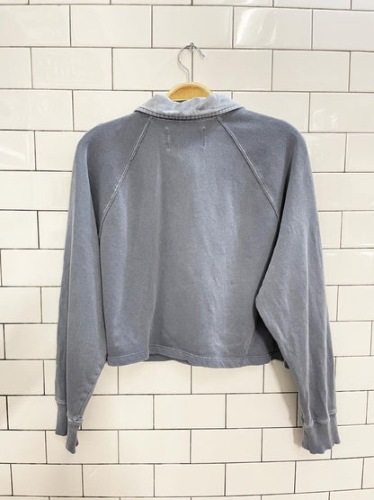 calvin klein cropped polo sweatshirt - good market thrift store