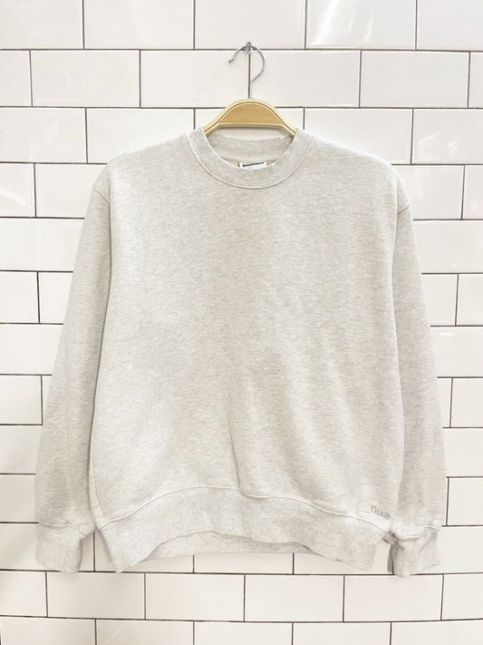 tna sweatfleece cozy fleece crewneck sweatshirt | aritzia - good market thrift store