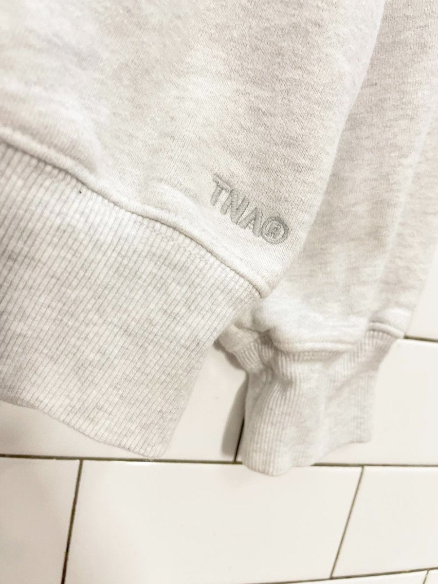 tna sweatfleece cozy fleece crewneck sweatshirt | aritzia - good market thrift store