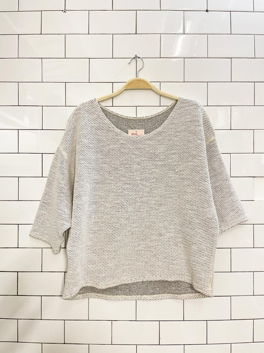 american apparel boxy crop sweatshirt - good market thrift store