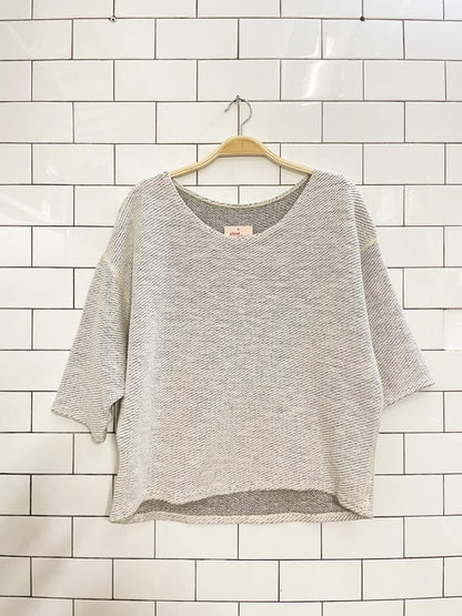 american apparel boxy crop sweatshirt - good market thrift store