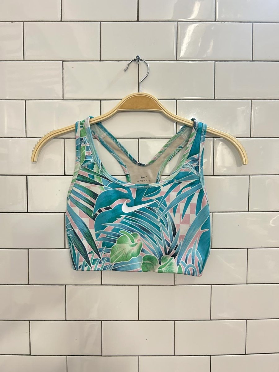 nike dri fit tropical sports bra - good market thrift store