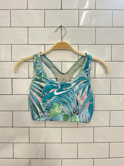 nike dri fit tropical sports bra - good market thrift store