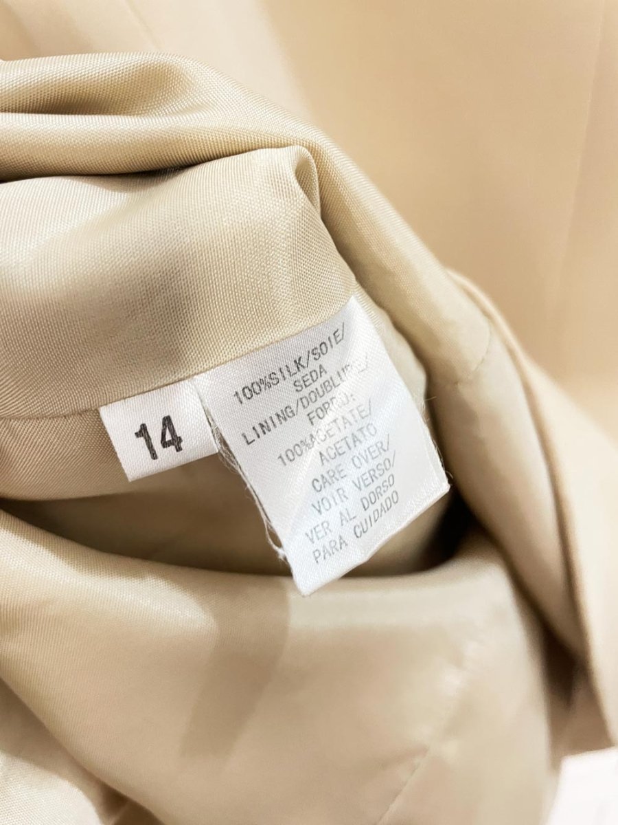 vintage 00s dué per dué 100% silk minimal blazer - good market thrift store