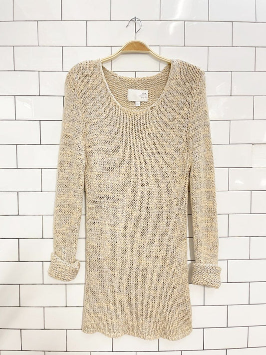 JOA los angeles loose knit pastel summer sweater - good market thrift store