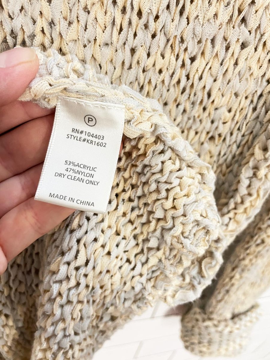 JOA los angeles loose knit pastel summer sweater - good market thrift store