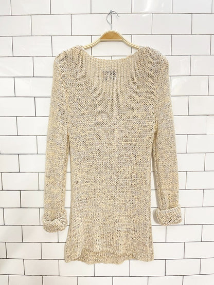 JOA los angeles loose knit pastel summer sweater - good market thrift store