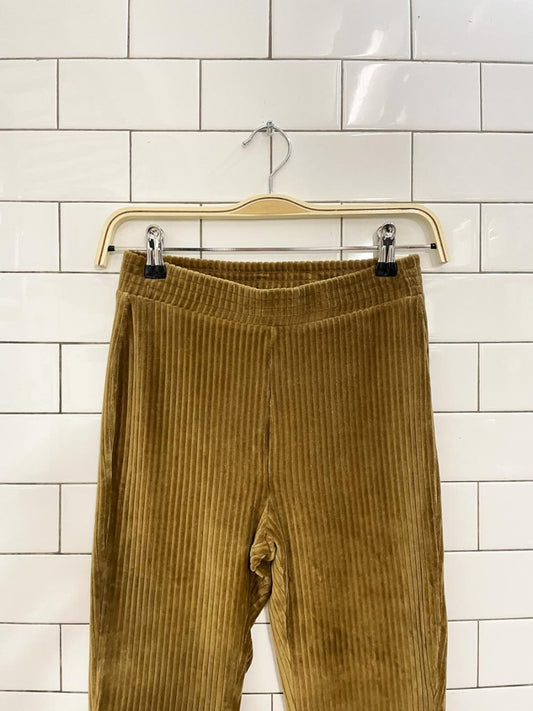 nwt aerie groove on velour corduroy flare leg pants - good market thrift store
