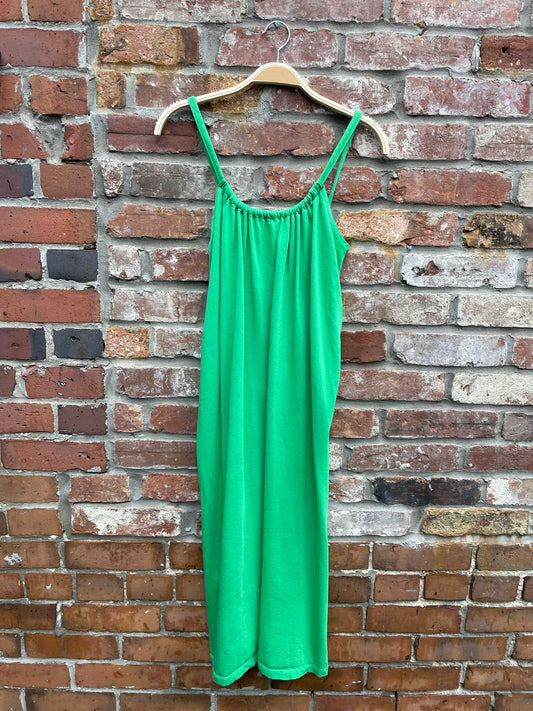 h&m green tank dress