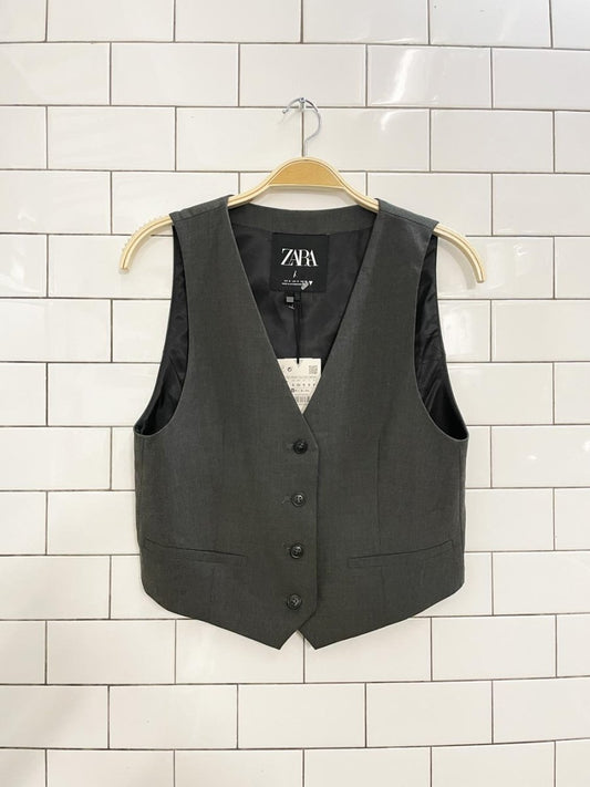 nwt zara suit vest top - good market thrift store