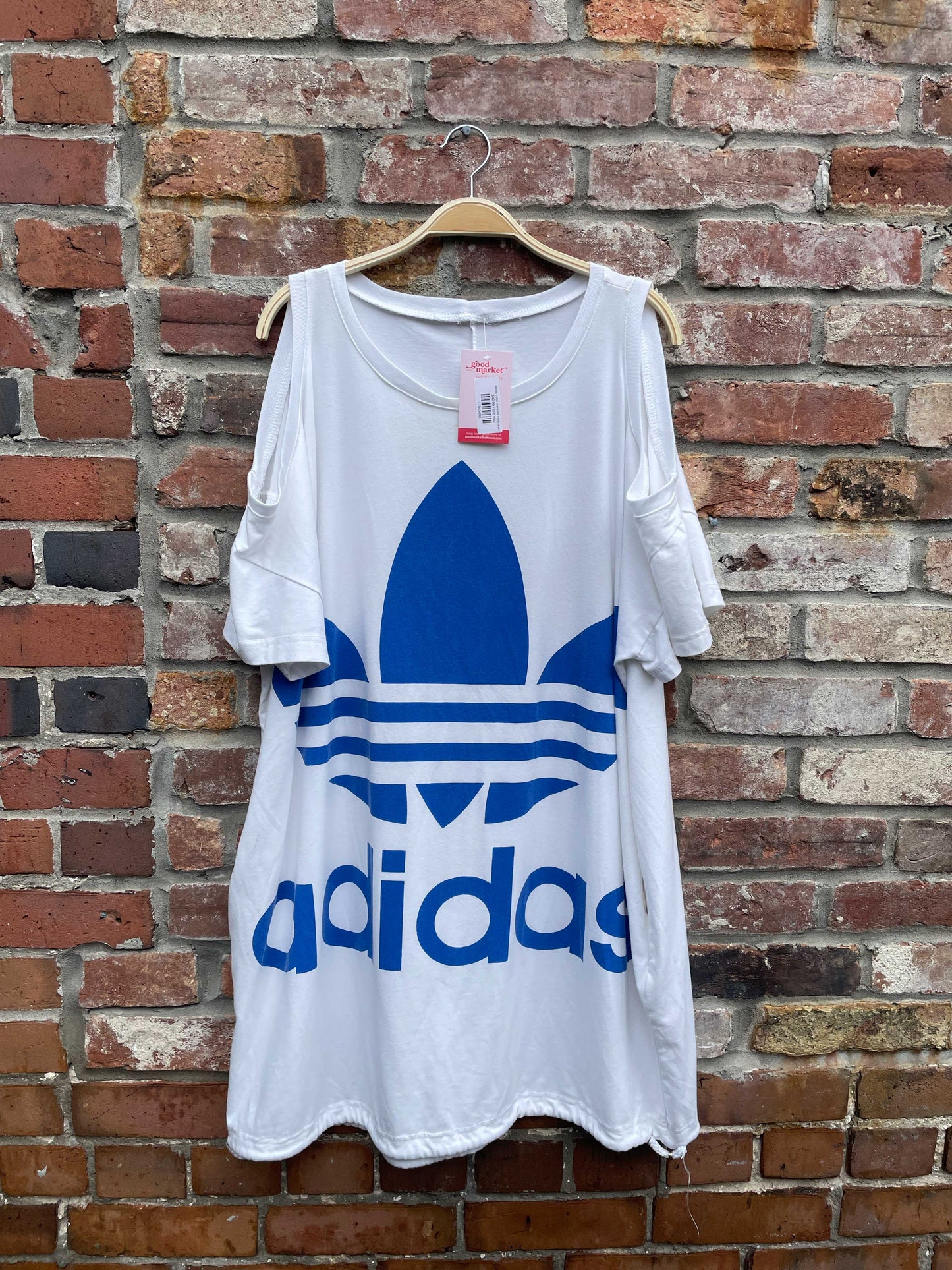 adidas trefoil oversized t-shirt dress