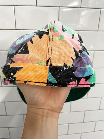 vintage 90s kromer neon short brim hat | union made in USA - good market thrift store