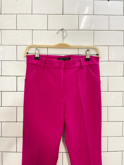 zara hot pink flare leg trouser - good market thrift store