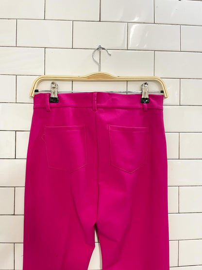 zara hot pink flare leg trouser - good market thrift store