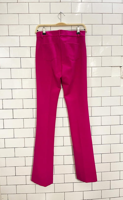 zara hot pink flare leg trouser - good market thrift store