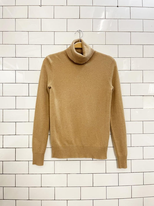 polo RL 100% cashmere camel turtleneck - good market thrift store