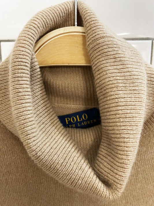 polo RL 100% cashmere camel turtleneck - good market thrift store