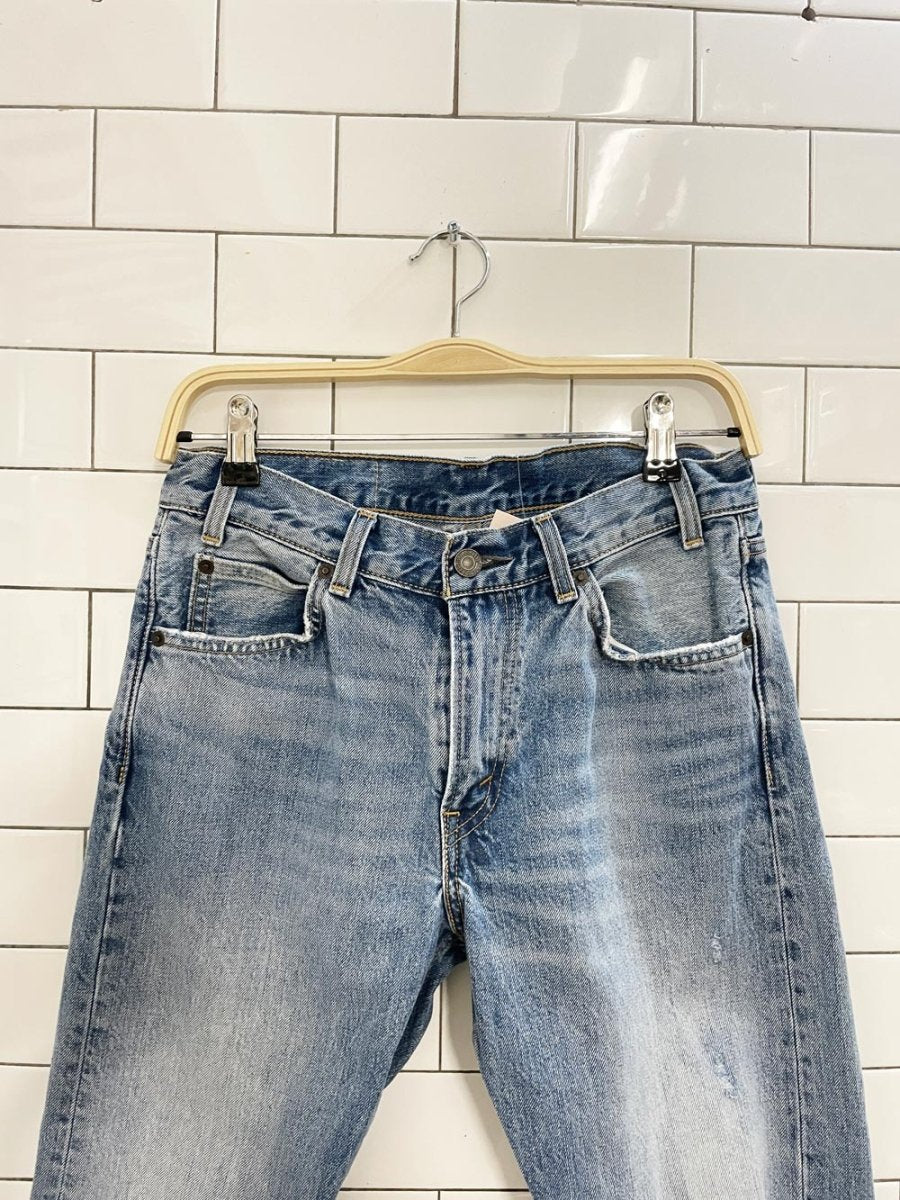 vintage levi's orange tab 505 crop straight jeans - good market thrift store