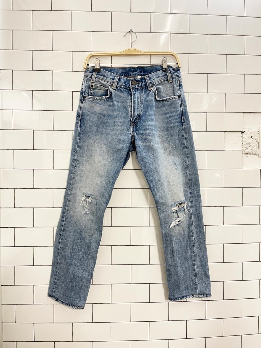 vintage levi's orange tab 505 crop straight jeans - good market thrift store