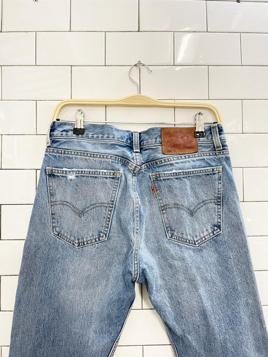 vintage levi's orange tab 505 crop straight jeans - good market thrift store