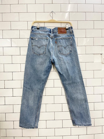 vintage levi's orange tab 505 crop straight jeans - good market thrift store