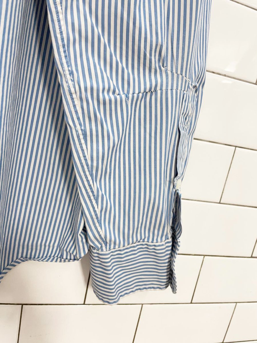polo ralph lauren oversized stripe poplin boyfriend shirt - good market thrift store