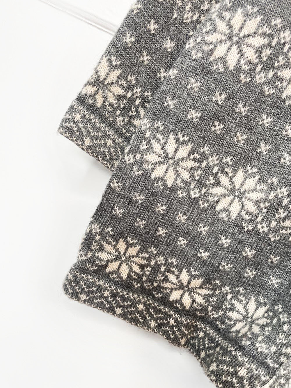 vintage 00s WE wool-blend nordic knit full zip cardigan | weekend edition