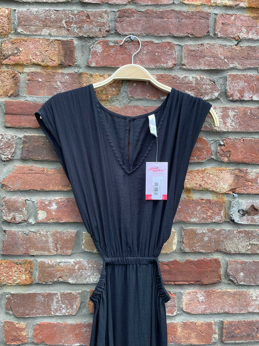 mango cut out side side slit midi dress