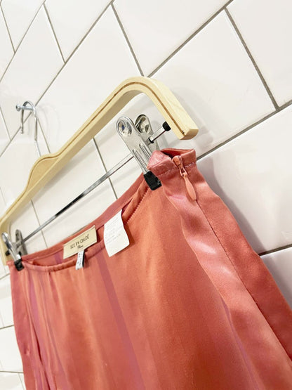 see by chloé silk - blend pleated side knee - length skirt | made in Italy - good market thrift store