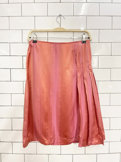 see by chloé silk - blend pleated side knee - length skirt | made in Italy - good market thrift store