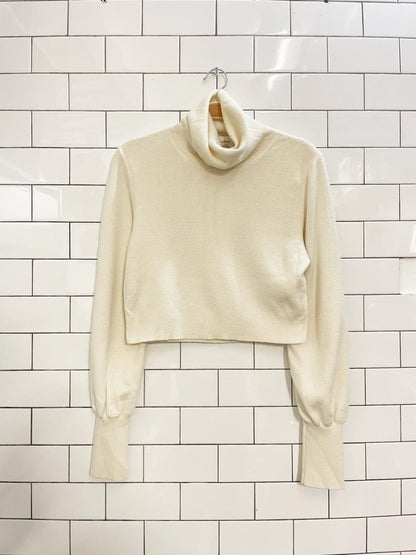 wilfred rebecca wool blend crop turtleneck - good market thrift store