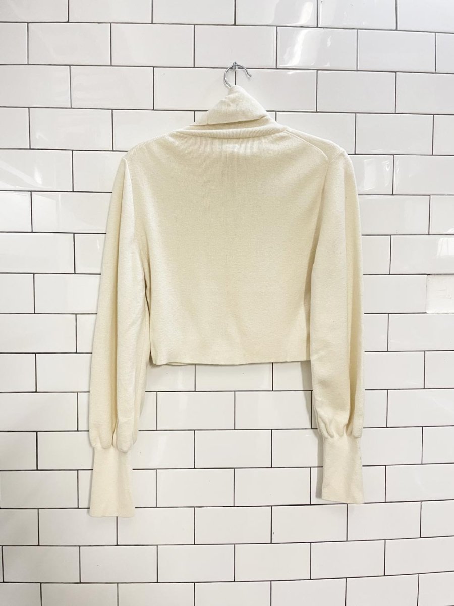 wilfred rebecca wool blend crop turtleneck - good market thrift store