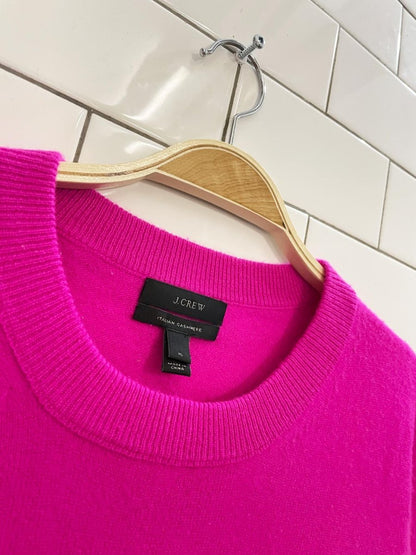 j crew hot pink italian cashmere sweater - good market thrift store