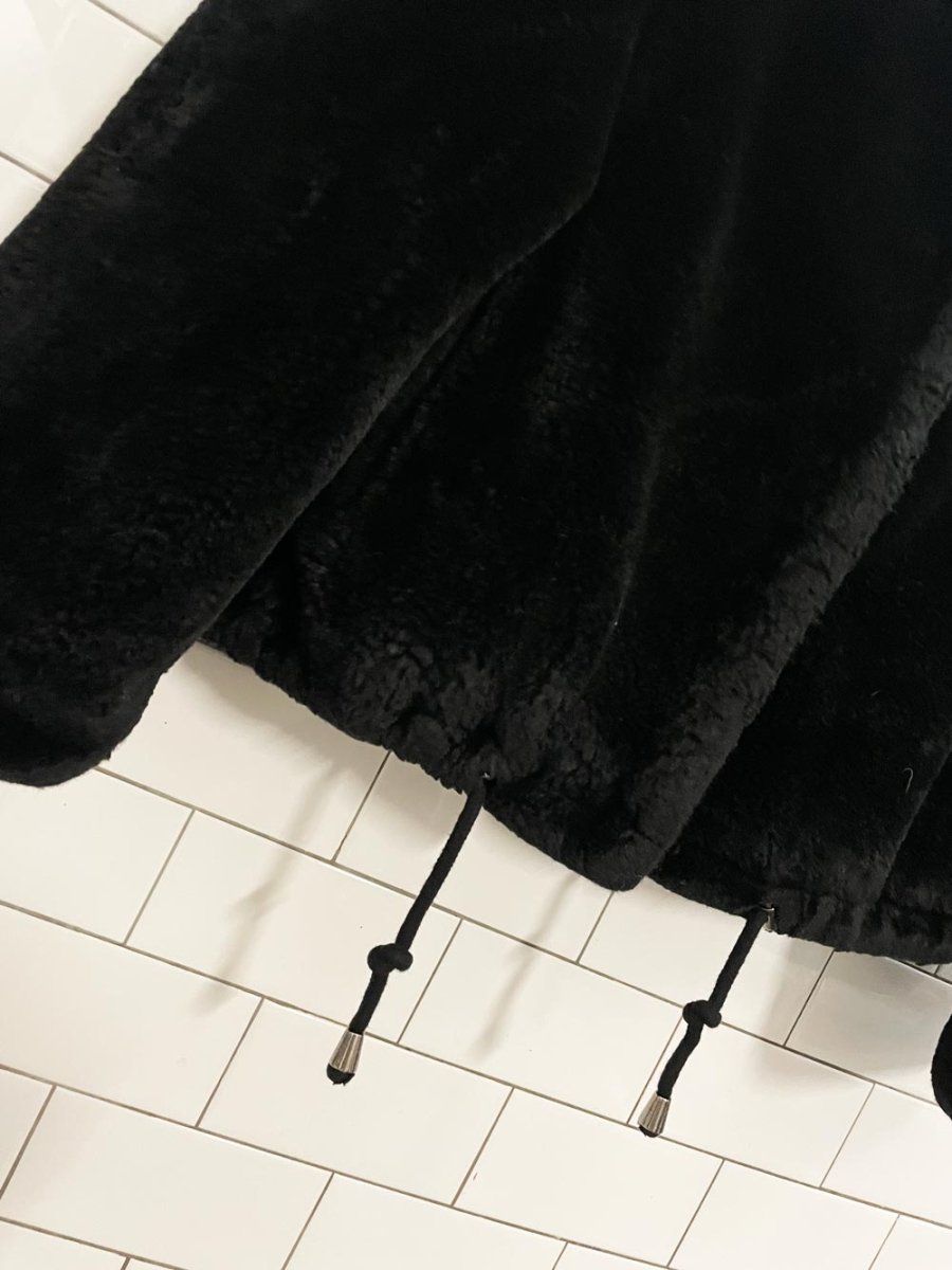 ba&sh faux fur hooded short coat - good market thrift store