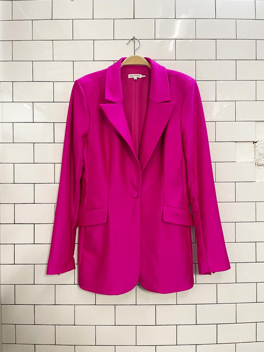 good american 2024 compression shine sculpted blazer - good market thrift store