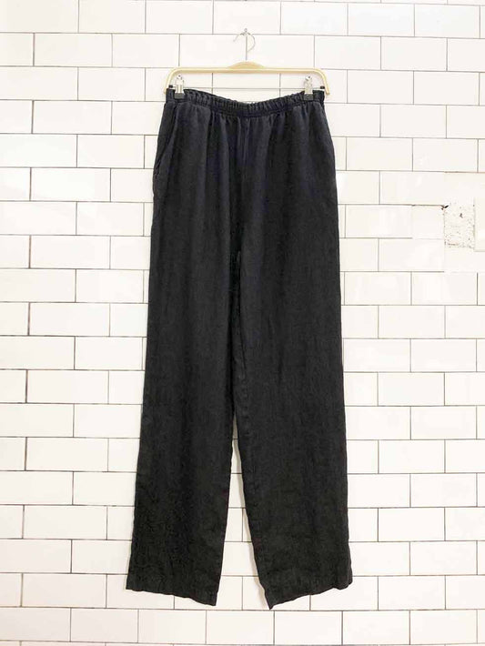 vintage sandy chrysler collection 100% linen pants