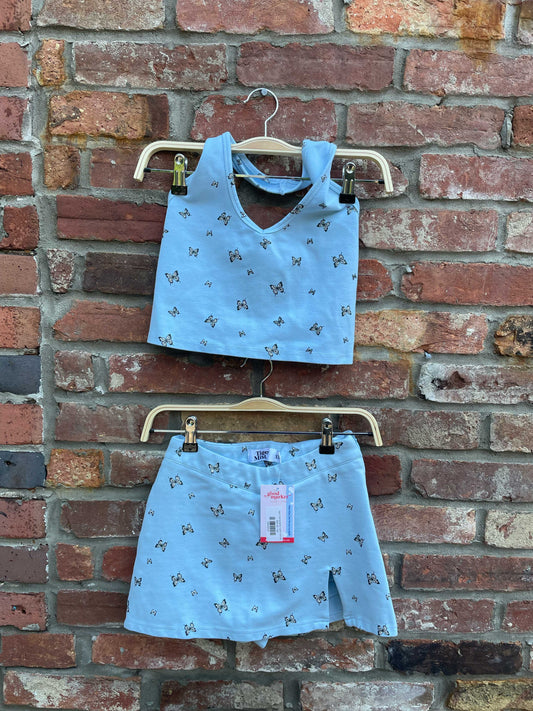 tiger mist butterfly halter and skort