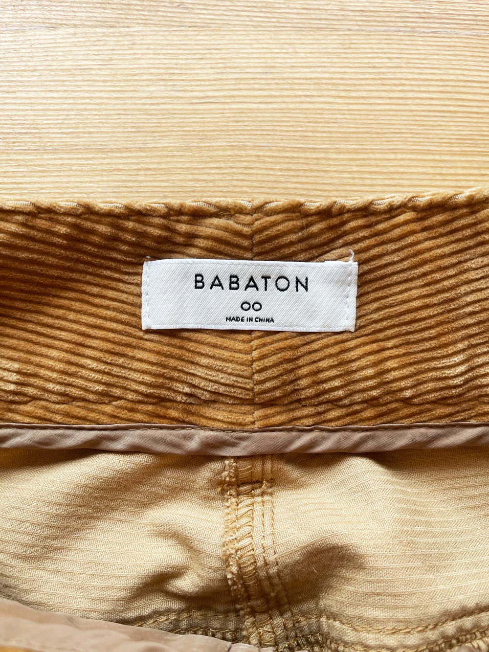 babaton joey chunky cord high waist flared pants | aritzia
