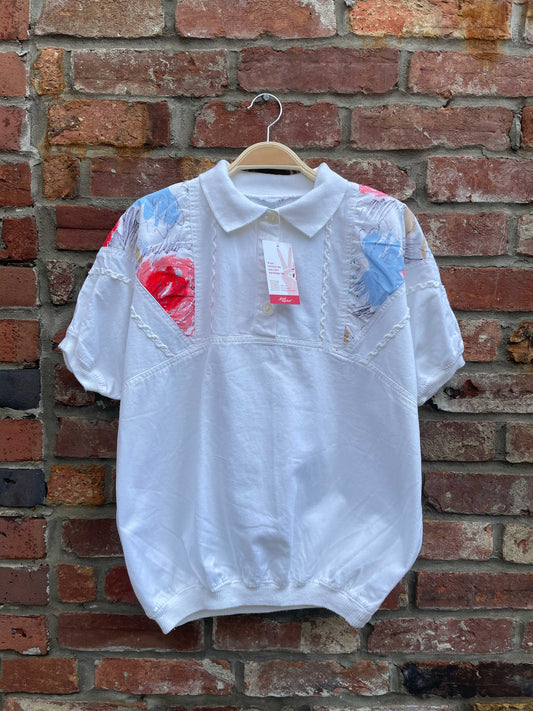 vintage rich girl retro polo shirt