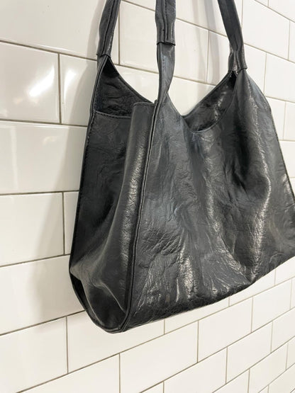 vintage 90s aldo faux leather shoulder bag - good market thrift store