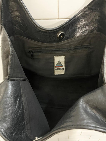 vintage 90s aldo faux leather shoulder bag - good market thrift store