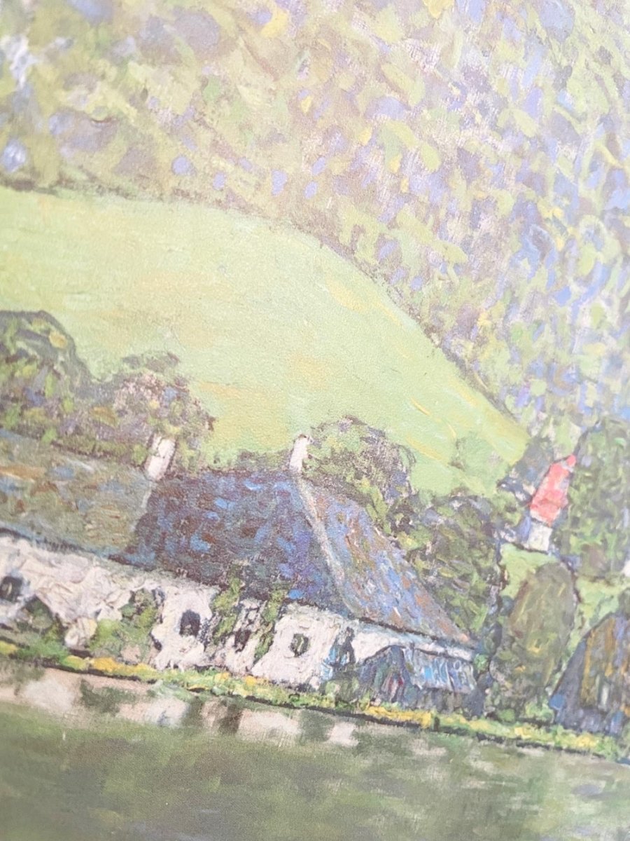 gustav klimt am attersee mounted impressionist print - good market thrift store