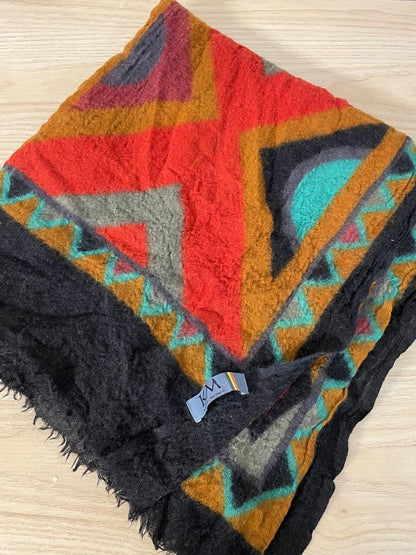 km kashmir boiled wool blanket scarf - good market thrift store