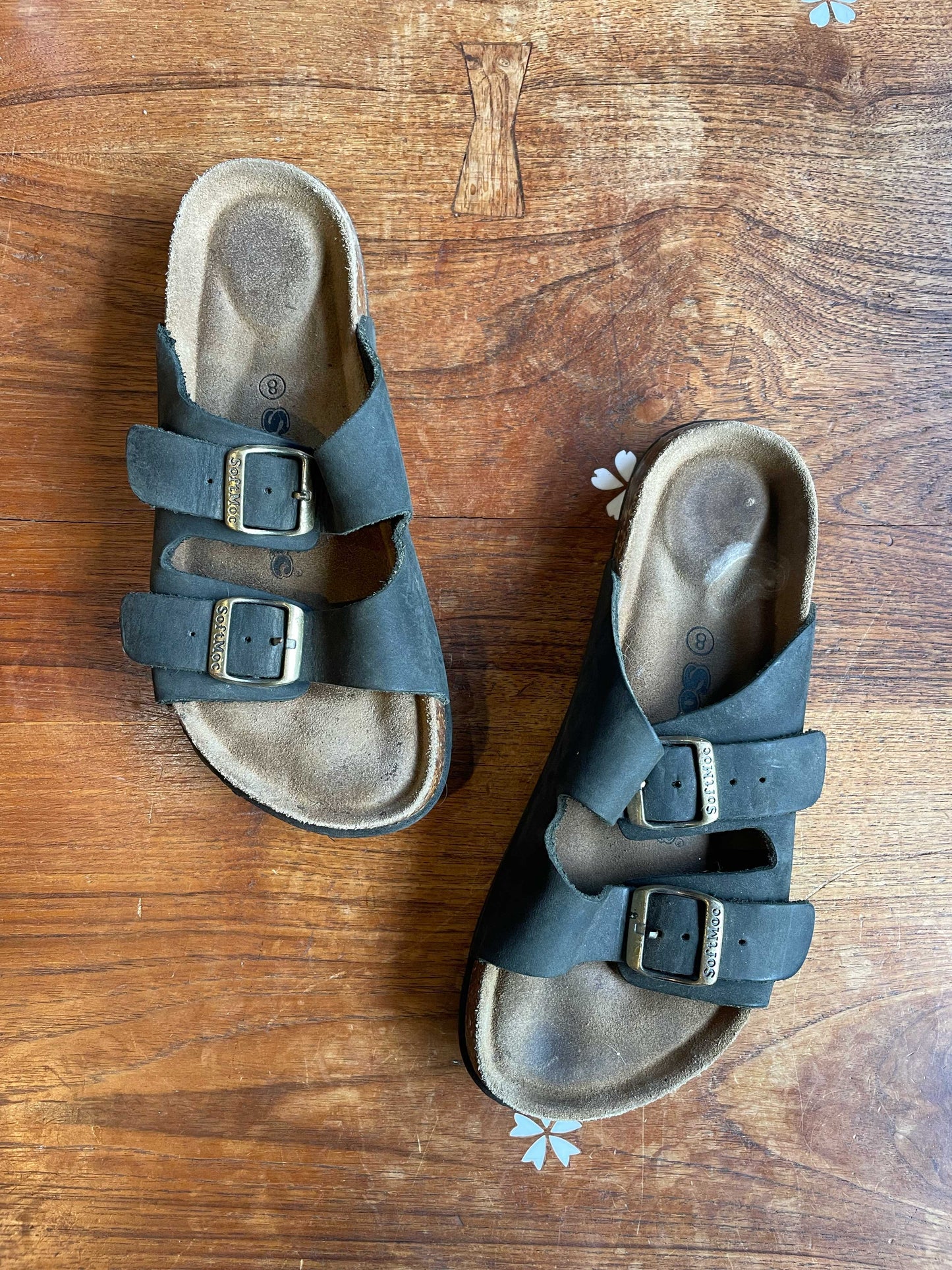 softmoc two strap leather sandals